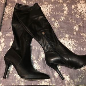 Leather Nine West high boots